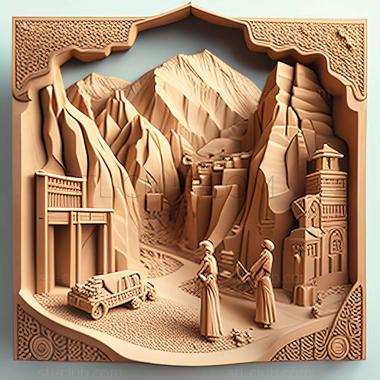 3D модель Хор Факкан в Объединенных Арабских Эмиратах (STL)